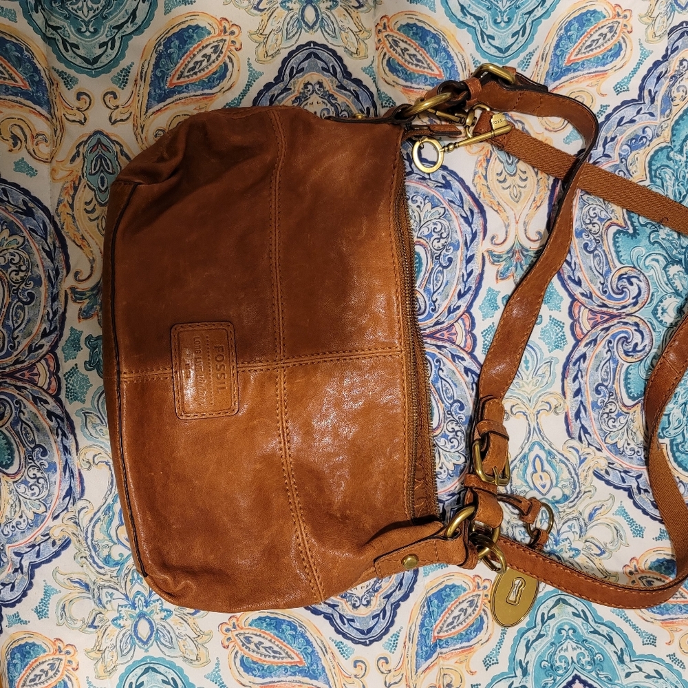 Fossil leather bag